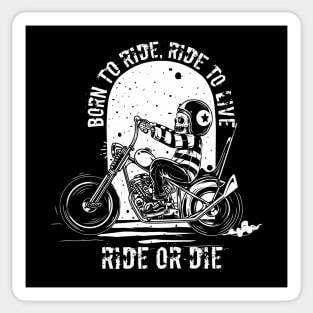 Ride To Live Sticker